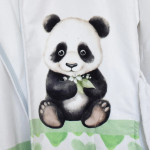 Детски халат Panda с качулка и DF печат – размер L